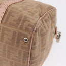 FENDI Zucca Canvas Hand Bag Beige Silver Auth ka1494-9