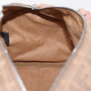 FENDI Zucca Canvas Hand Bag Beige Silver Auth ka1494-21