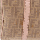 FENDI Zucca Canvas Hand Bag Beige Silver Auth ka1494-3