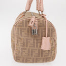 FENDI Zucca Canvas Hand Bag Beige Silver Auth ka1494-5