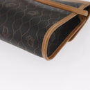 Christian Dior Honeycomb Canvas Shoulder Bag Black Gold Auth ka1495-16