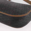 Christian Dior Honeycomb Canvas Shoulder Bag Black Gold Auth ka1496-9