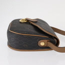 Christian Dior Honeycomb Canvas Shoulder Bag Black Gold Auth ka1496-3