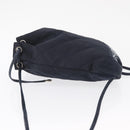 CHANEL Matelasse Backpack Satin Navy CC Auth ka1497-4