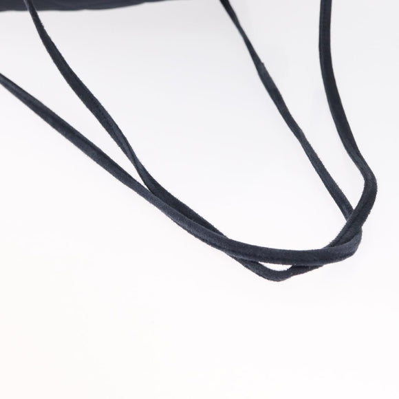 CHANEL Matelasse Backpack Satin Navy CC Auth ka1497
