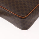 CELINE Macadam Canvas Shoulder Bag PVC Leather Brown Gold Auth ka1499-14