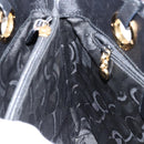 Salvatore Ferragamo Hand Bag Leather Gold Black Auth ka150-18