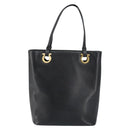 Salvatore Ferragamo Hand Bag Leather Gold Black Auth ka150-13