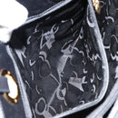 Salvatore Ferragamo Hand Bag Leather Gold Black Auth ka150-20