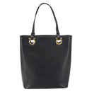 Salvatore Ferragamo Hand Bag Leather Gold Black Auth ka150-2