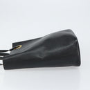 Salvatore Ferragamo Hand Bag Leather Gold Black Auth ka150-4