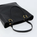 Salvatore Ferragamo Hand Bag Leather Gold Black Auth ka150-6