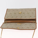 Christian Dior Honeycomb Canvas Shoulder Bag PVC Beige Gold Auth ka1500-15