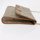 Christian Dior Honeycomb Canvas Shoulder Bag PVC Beige Gold Auth ka1500-4