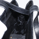 Salvatore Ferragamo Vala Hand Bag Leather 2way Black Gold Auth ka1503-19