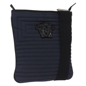 VERSACE Shoulder Bag Nylon Navy Auth ka1505
