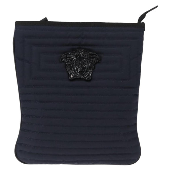 VERSACE Shoulder Bag Nylon Navy Auth ka1505