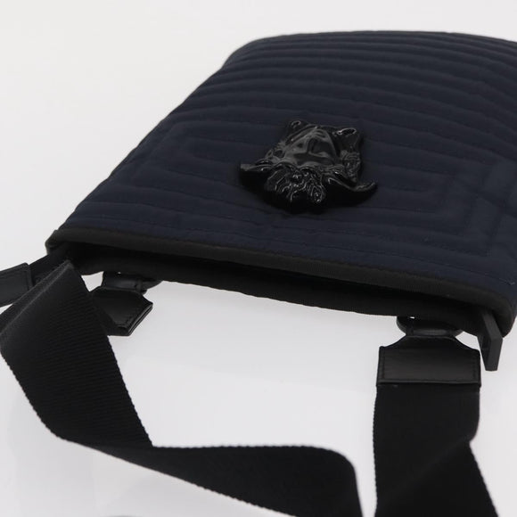 VERSACE Shoulder Bag Nylon Navy Auth ka1505