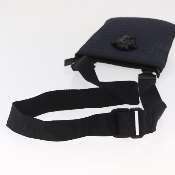 VERSACE Shoulder Bag Nylon Navy Auth ka1505