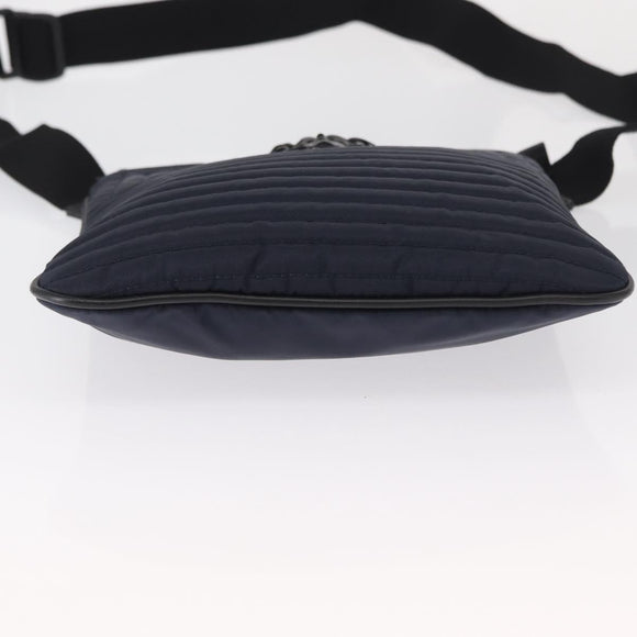 VERSACE Shoulder Bag Nylon Navy Auth ka1505