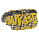 BURBERRY Nova Check Body Bag Canvas Beige Gelb Auth ka1508M-1