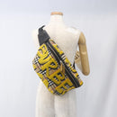BURBERRY Nova Check Body Bag Canvas Beige Gelb Auth ka1508M-21
