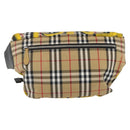 BURBERRY Nova Check Body Bag Canvas Beige Gelb Auth ka1508M-2