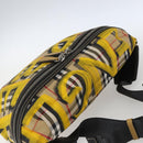 BURBERRY Nova Check Body Bag Canvas Beige Gelb Auth ka1508M-6