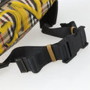 BURBERRY Nova Check Body Bag Canvas Beige Gelb Auth ka1508M-7