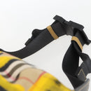 BURBERRY Nova Check Body Bag Canvas Beige Gelb Auth ka1508M-8