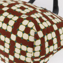 BALLY Hand Bag Canvas Gold Brown Auth ka1509-11