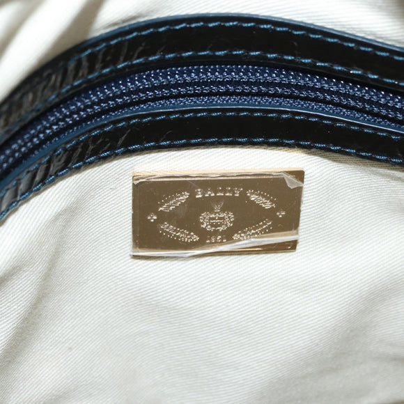 BALLY Hand Bag Canvas Gold Brown Auth ka1509