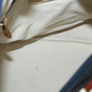 BALLY Hand Bag Canvas Gold Brown Auth ka1509-16