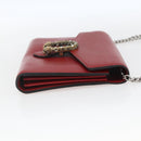 GUCCI Dionysus Chain Wallet Leather Red 401231 Auth ka1510M-4