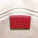 GUCCI Micro GG Canvas Handtasche Leder Rot Gold 449656 Auth ka1512-19