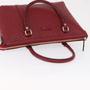 GUCCI Micro GG Canvas Handtasche Leder Rot Gold 449656 Auth ka1512-6