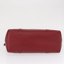 GUCCI Micro GG Canvas Handtasche Leder Rot Gold 449656 Auth ka1512-5