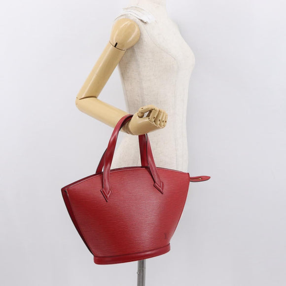 LOUIS VUITTON Epi Saint Jacques Shoulder Bag Red M52277 LV Auth ka1514