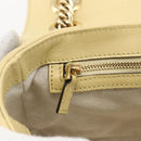 GUCCI GG Marmont Chain Shoulder Bag Leather Red Gold 443497 Auth ka1515SAM-19