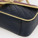 GUCCI GG Marmont Chain Shoulder Bag Leather Red Gold 443497 Auth ka1515SAM-8