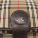 Burberrys Nova Check Shoulder Bag Canvas Beige Gold Auth ka152-17