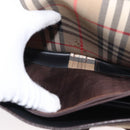 Burberrys Nova Check Shoulder Bag Canvas Beige Gold Auth ka152-12