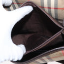 Burberrys Nova Check Shoulder Bag Canvas Beige Gold Auth ka152-22