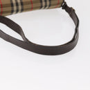 Burberrys Nova Check Shoulder Bag Canvas Beige Gold Auth ka152-7