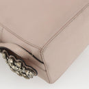 FENDI By The Way Rucksack Leder Beige Silber Auth ka1520M-18