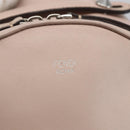 FENDI By The Way Rucksack Leder Beige Silber Auth ka1520M-19