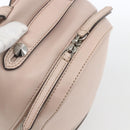 FENDI By The Way Rucksack Leder Beige Silber Auth ka1520M-20