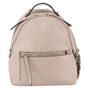 FENDI By The Way Rucksack Leder Beige Silber Auth ka1520M-13