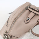 FENDI By The Way Rucksack Leder Beige Silber Auth ka1520M-6