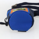 LOEWE Eye Nature Shoulder Bag Canvas Navy Gold Auth ka1524M-6